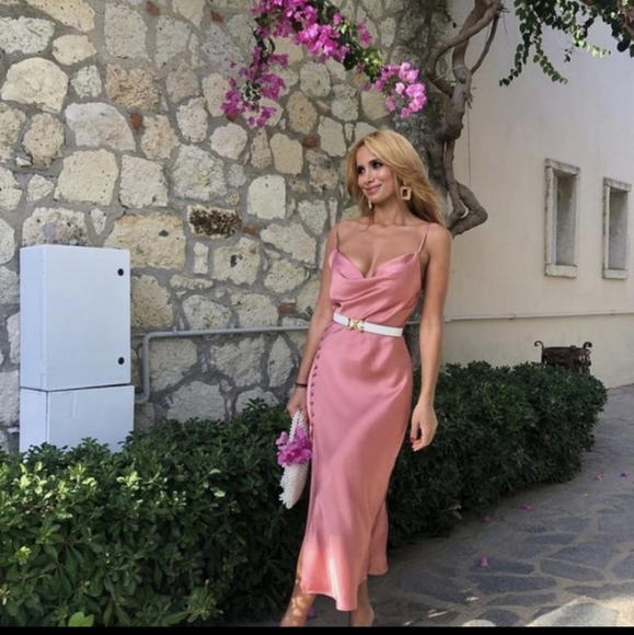 NWOT  Zara Buttoned Slip Dress - Picture 4 of 9